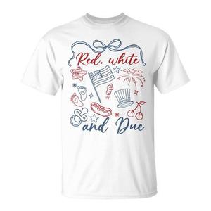 Camiseta roja, blanca y con estampado del 4 de julio, para embarazadas, verano, Estados Unidos, mamá - Product Image 1