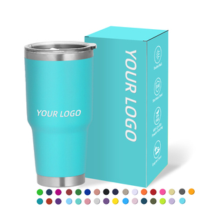Tumbler Personalizzabile con Logo 20oz 30oz, Tazza da Viaggio in Acciaio Inox per Auto, Bottiglia Termica Isolata Sottovuoto, <span class=keywords><strong>18</strong></span> Colori - Product Image 1