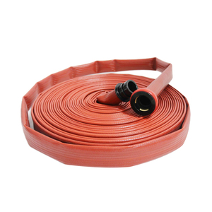 Tubo Antincendio Flessibile SL 38mm Colore Rosso Tipo 3 Rivestito in <span class=keywords><strong>Duraline</strong></span> Resistente con Raccordo - Product Image 1