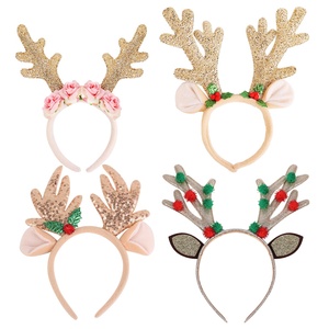 Diadema Navideña De Reno Con Cuernos Y Orejas – Forro Polar Suave, Ajuste Universal Para Adultos Y Niños, Accesorio Festivo Para Fiestas