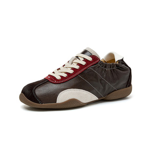 Chaussures de marche à imprimé léopard, baskets décontractées à lacets, respirantes, basses, pour la danse - Product Image 2