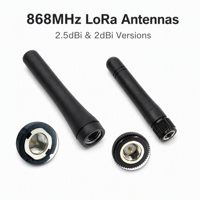 Antenne LoRa ISM FuRao FR-868-CM-SET 868 MHz 848-888 MHz 2,5 dBi/2 dBi Mini Whip pour connecteur mâle pour capteur de passerelle LoRaWAN