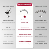 Cils en bande style manga, effet vison, faits à la main, vente en gros AGENGPO CL1 C pour des faux cils naturels longue durée, emballage personnalisé