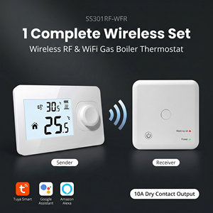 <span class=keywords><strong>Thermostat</strong></span> de chauffage au sol sans fil programmable RF 230V <span class=keywords><strong>pour</strong></span> système CVC - Product Image 1