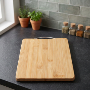 Planche à découper en bois naturel personnalisée BS INTERNATIONAL BS-147, très vendue, ustensile de cuisine réutilisable, rectangulaire, 1,5 cm d'épaisseur, compatible lave-vaisselle - Product Image 1