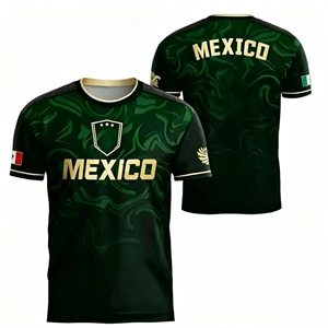 Camiseta de Fútbol de México para el Mundial 2026, Camiseta de Cuello Redondo para Hombre, Camiseta de Fútbol de <span class=keywords><strong>Manga</strong></span> Corta - Product Image 3