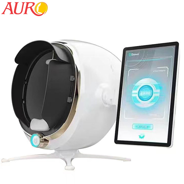 Auro AI Magic 3D Mirror Face Analysis System Skin Tester Analyzer Scanner Facial Skin Analysis Machine Skin Analyzer
