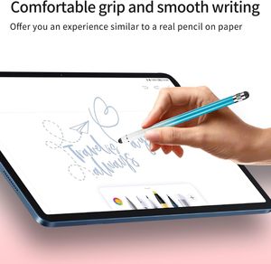 Stylet à double pointe en silicone de haute précision tout le métal <span class=keywords><strong>compatible</strong></span> avec l'écran tactile commun pour <span class=keywords><strong>Apple</strong></span> iPad <span class=keywords><strong>iPhone</strong></span> Samsung tablette crayon - Product Image 2