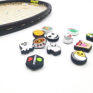 Amortisseur de raquette de tennis, dessin <span class=keywords><strong>animé</strong></span>, animal, fantôme, citrouille, <span class=keywords><strong>café</strong></span>, Noël, Halloween, éléments d'amortissement - Product Image 1