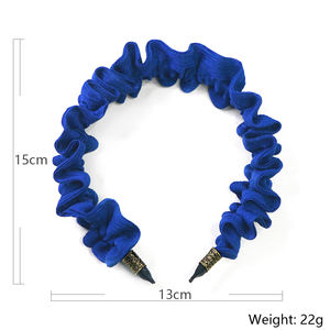 Cinta para el pelo plegable para mujer, cinta para la cabeza de satén con diseño personalizado - Product Image 4