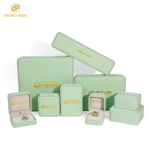 Zebo กล่องใส่เครื่องประดับทำจากหนัง PU เคสทรงสี่เหลี่ยมผืนผ้าสำหรับใส่แหวนและจี้สร้อยคอ - Product Image 1