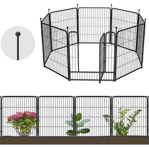 Pagar dan Pembatas Taman Portabel Ramah Lingkungan yang Murah untuk Anjing dengan Kandang Anjing Sementara dan Pemodelan 3D - Product Image 1
