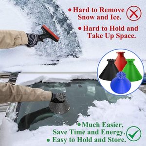 Dụng Cụ Cạo Băng Xe Hơi Ma Thuật Hình Nón Đa Năng Cho Kính Chắn Gió Xe Hơi - Product Image 5