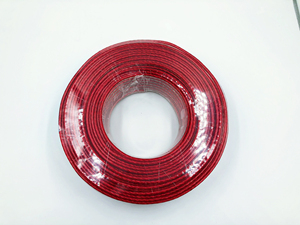 Cable para Altavoces de Electrodomésticos, Tipo RVB-3, PVC Trenzado, Transparente/Personalizado, Negro y Rojo, Cobre Libre de Oxígeno, 300/500V, 2X1.00mm - Product Image 3