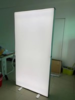 Boîte à lumière LED portable en tissu éclairé, durable, avec cadre en aluminium décoratif, design personnalisé, pour la publicité