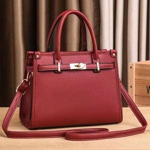 <span class=keywords><strong>Sac</strong></span> à main pour <span class=keywords><strong>femme</strong></span> en grain de litchi, élégant, avec ceinture, <span class=keywords><strong>sac</strong></span> fourre-tout professionnel, grande capacité, <span class=keywords><strong>sac</strong></span> à bandoulière tendance pour <span class=keywords><strong>femme</strong></span> de bureau - Product Image 4