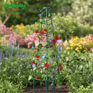 Support de plante en spirale pyramidal rond pour fleurs, tomates, concombres, support d'escalade pour plantes - Product Image 3