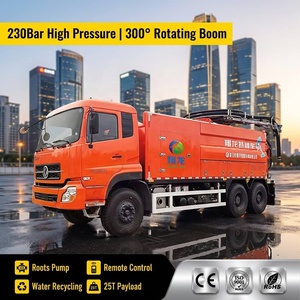 Autocisterna combinata per aspirazione e pulizia fognature con idropulitrice, unità di pompaggio 9000L, pulitore fognario a vuoto CT2500V - Product Image 2