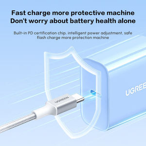 Câble tressé en silicone <span class=keywords><strong>UGREEN</strong></span> USB-C vers USB-C <span class=keywords><strong>PD</strong></span> à charge rapide <span class=keywords><strong>PD</strong></span> 60w Câble USB C - Product Image 5
