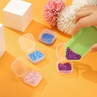 Mini boîte en plastique transparente Option de recyclage écologique pour lunettes Pierres précieuses Boucles d'oreilles Anneaux Affichage Petit emballage de produit