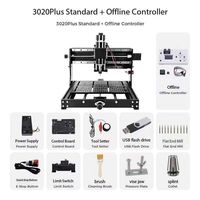 Machine CNC 2-en-1 500W 3020 PLUS avec laser et routeur, compatible acrylique, guide linéaire axe X, zone de travail 300x200x73cm pour gravure