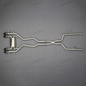 Easy to Install 89-76mm High-Performance Straight Exhaust Catback for BMW M2 G87 S58 Stainless Steel Golden Fish Scale Welding - Product Image 6