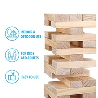 Taille Différente personnalisée Géant En Bois blocs empilables jeu géant Chute Tumbling Tour ensemble pour adulte et enfants