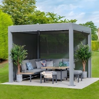 Luxe Bioclimatic Aluminium Patio Toit Jardin Motorisé Gazebo Persienne Extérieur Pergola Décorations De Jardin Pergola Supports