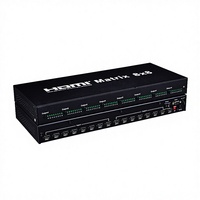 Commutateur matriciel 8x8 avec prise en charge HDCP1.4 1.4a 1080p/60Hz, configurations 2x2/4x2/4x4, télécommande pour TV