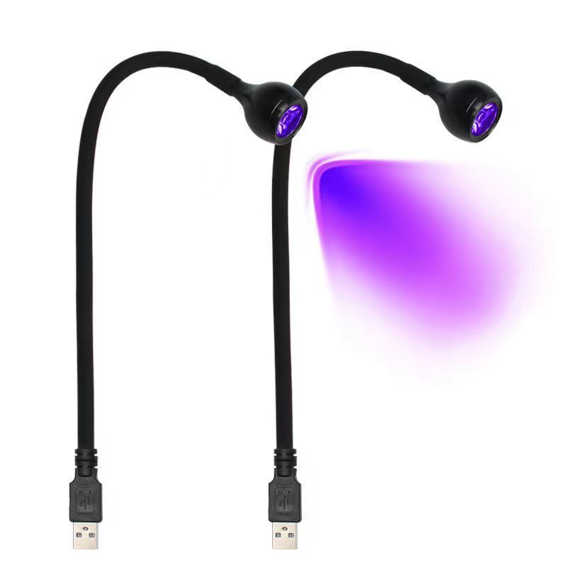 Высококачественная выпущенная 5 В 1А Гибкая ультрафиолетовая лампа USB с питанием от адаптера Power Bank PC