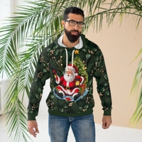 Sweat-shirts unisexes d'hiver pour Noël, 100% polyester, polaire, haute qualité, logo et design personnalisés, sweat-shirts à empiècements - Prix raisonnable