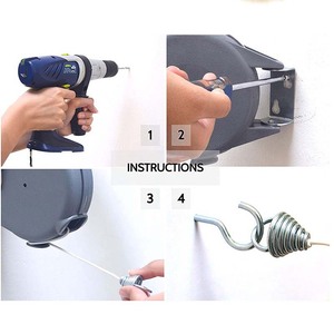 <span class=keywords><strong>Tendedero</strong></span> retráctil de PVC más vendido <span class=keywords><strong>con</strong></span> carcasa de ABS, colgador de ropa colgante multifuncional para exteriores para secar ropa - Product Image 4