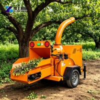 Broyeur de jardin mobile pour branches d'arbres et déchets de bois, déchiqueteuse de bois, machine de découpe de branches
