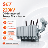 Transformateur de puissance triphasé immergé dans l'huile 220 kV, 10 MVA-300 MVA, 50 Hz pour centrale électrique et poste de transformation