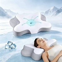 Oreiller de cou en mousse à mémoire de forme personnalisé, housse amovible et lavable, soutien ergonomique du cou pour le camping et le lit