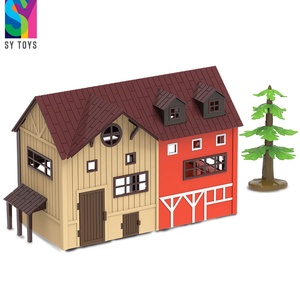 SY JOUETS Simulation Animal Logement Jeu Fermier Logement Jouet En Plastique Éducatif Apprentissage Fermier Clôture Ferme Ensemble Jouet Pour Enfants - Product Image 4
