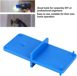 Plantilla de perforación para bisagras, guía de posicionamiento para puertas de gabinetes, herramienta para instalación de muebles de madera - Product Image 2
