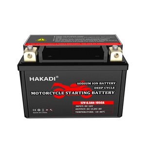 20C NA+イオン 12V 6.5A モーター用電源バッテリー 195CCA HAKADI ナトリウムバッテリー 低温対応 OEM EU USA UK ロシア対応 - Product Image 2