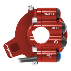 Cubierta de control del acelerador con interruptor integrado en el manillar para BMW S 1000 RR (Racing) (Rojo) - Product Image 5