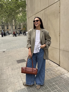 Petit <span class=keywords><strong>sac</strong></span> <span class=keywords><strong>à</strong></span> <span class=keywords><strong>main</strong></span> pliable en <span class=keywords><strong>cuir</strong></span> véritable naturel pour femmes, couleur <span class=keywords><strong>cognac</strong></span> élégante, luxueux et stylé pour un usage quotidien - Product Image 5