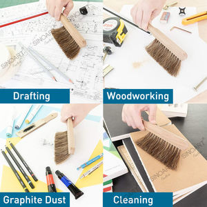 Brosse à main en poils de cheval, vente en gros d'usine, brosses de nettoyage, poils doux, brosse à poussière pour l'art - Product Image 3