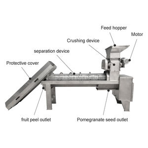 Fusion Seeded Fruit <b>Juice</b> <b>Extractor</b> Pomegranate Peeling Machine 304 Stainless Steel Motor Automatic 2-10t/h Capacity CE - Product Image 2