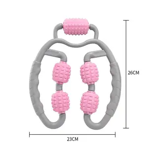 2023升级9轮脂肪团按摩器肌肉滚轮缓解肌肉酸痛僵硬和紧绷的肌肉