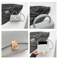 Bolsos cruzados de piel auténtica a rayas estilo coreano para mujer, con solapa, cierre, correa única, antirrobo, para verano/invierno.