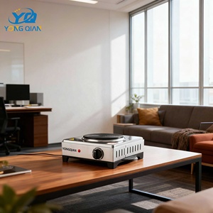 Placa Calefactora Eléctrica Portátil <span class=keywords><strong>de</strong></span> 1000W, <span class=keywords><strong>de</strong></span> Acero Inoxidable, con Elemento Calefactor <span class=keywords><strong>de</strong></span> Bobina Sólida, para Cocina Doméstica, con Control <span class=keywords><strong>de</strong></span> Temperatura, Certificación CB - Product Image 5