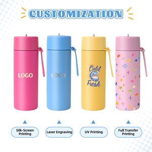 Custom Logo 20oz Sports Insulated Stainless Steel Vacuum <b>Flask</b> with Leak-Proof Lid Eco-Friendly BPA Free for Travel Outdoor Use - Product Image 4