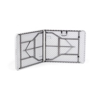 Tables pliantes en plastique de fête pliables au centre rectangulaire en HDPE de couleur noire robuste de 8ft 240cm en gros