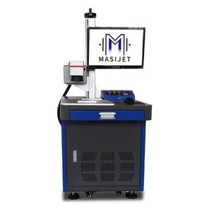 Desktop 30W Faserlaser gravur maschine für UV-Laser markierung auf Kunststoffs chnitzerei Kristallglas Trophäe Gravur Metall codierung - Product Image 3