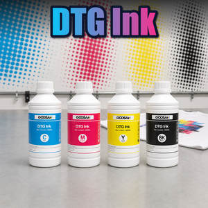 Encre Pigmentée CMYK DTG 1000ML Compatible avec Tête d'Impression Kyocera Vente en Gros pour T-shirts Directement sur Vêtement Fournisseur d'Usine - Product Image 1