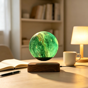 16 Color Changing Magnetic Levitation Planet Lamp 3D Print <b>LED</b> Night <b>Light</b> Bedroom Decoration Creative Gift - Product Image 3